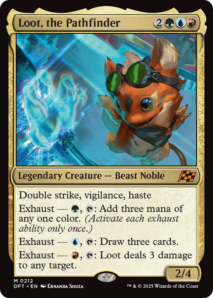 Loot, the Pathfinder (DFT-212) - Aetherdrift Foil - Premium MTG Single from Wizards of the Coast - Just $0.33! Shop now at Game Crave Tournament Store
