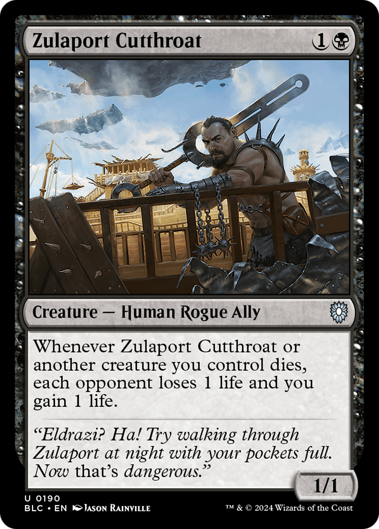 Zulaport Cutthroat (BLC-190) - Bloomburrow Commander - Premium MTG Single from Wizards of the Coast - Just $1.45! Shop now at Game Crave Tournament Store