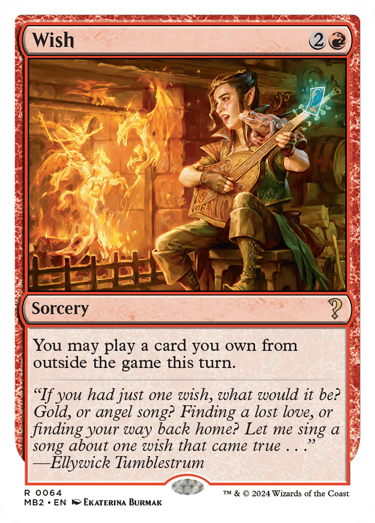 Wish (MB2-064) - Mystery Booster 2 - Premium MTG Single from Wizards of the Coast - Just $0.38! Shop now at Game Crave Tournament Store