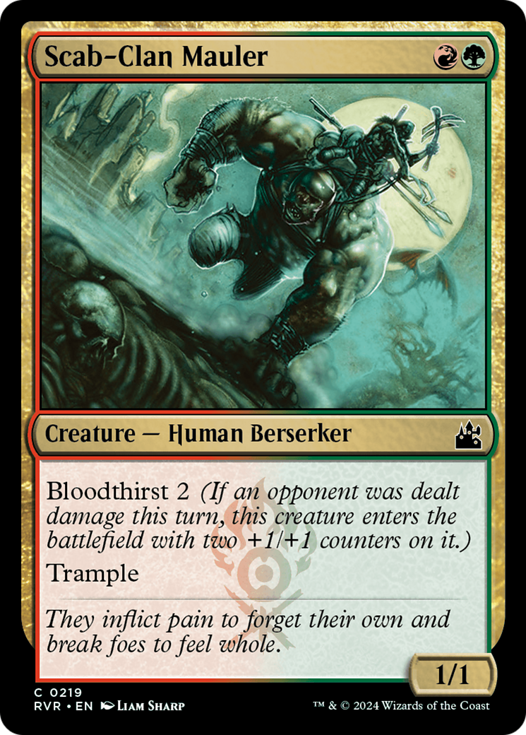 Scab-Clan Mauler (RVR-219) - Ravnica Remastered - Premium MTG Single from Wizards of the Coast - Just $0.25! Shop now at Game Crave Tournament Store