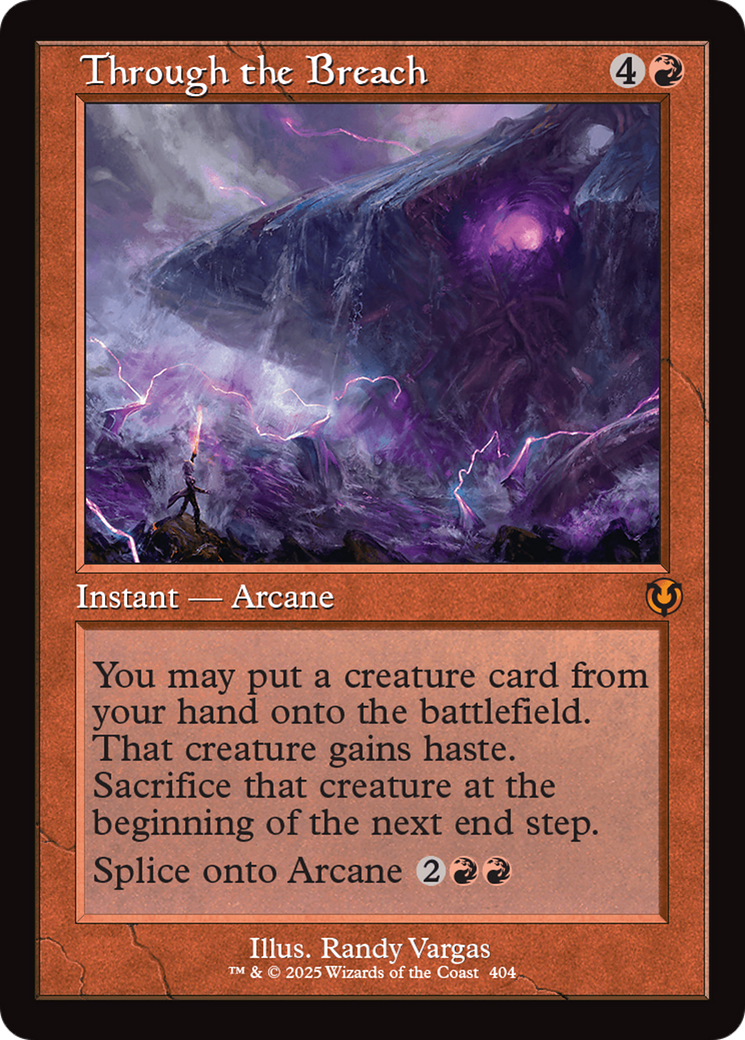 Through the Breach (Retro Frame) (-404) - Innistrad Remastered Foil - Premium MTG Single from Wizards of the Coast - Just $1.59! Shop now at Game Crave Tournament Store