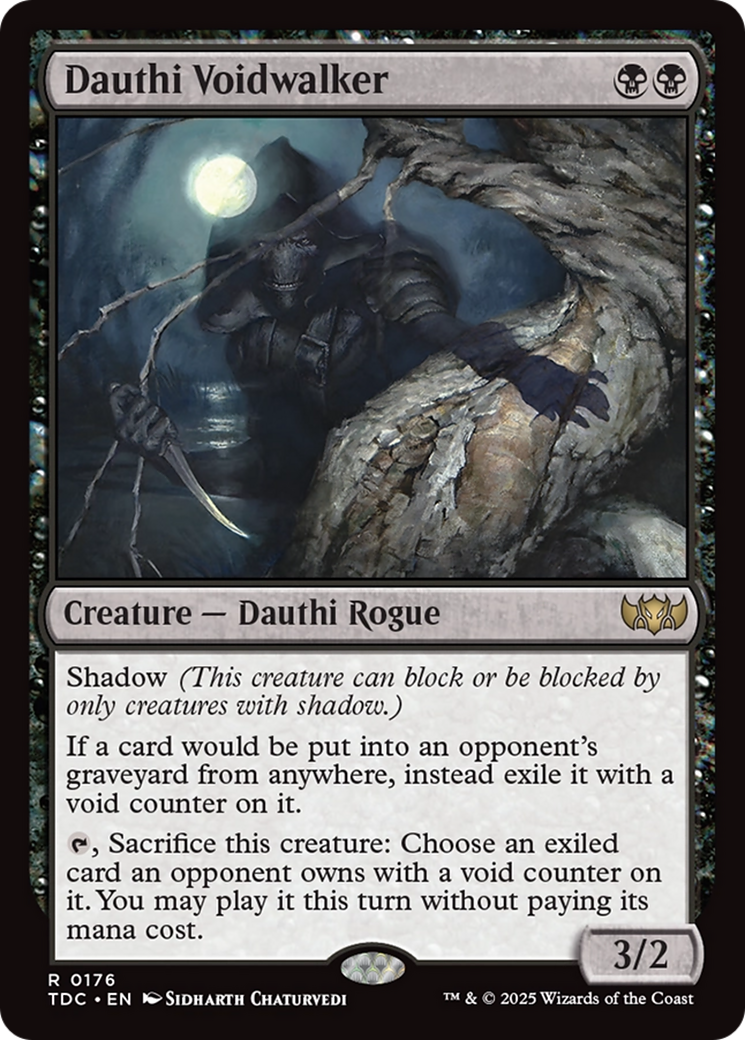 Dauthi Voidwalker (TDC-176) - Tarkir: Dragonstorm Commander - Premium MTG Single from Wizards of the Coast - Just $1.13! Shop now at Game Crave Tournament Store