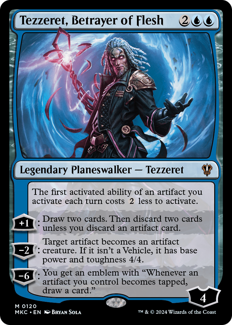 Tezzeret, Betrayer of Flesh (MKC-120) - Murders at Karlov Manor Commander - Premium MTG Single from Wizards of the Coast - Just $0.25! Shop now at Game Crave Tournament Store