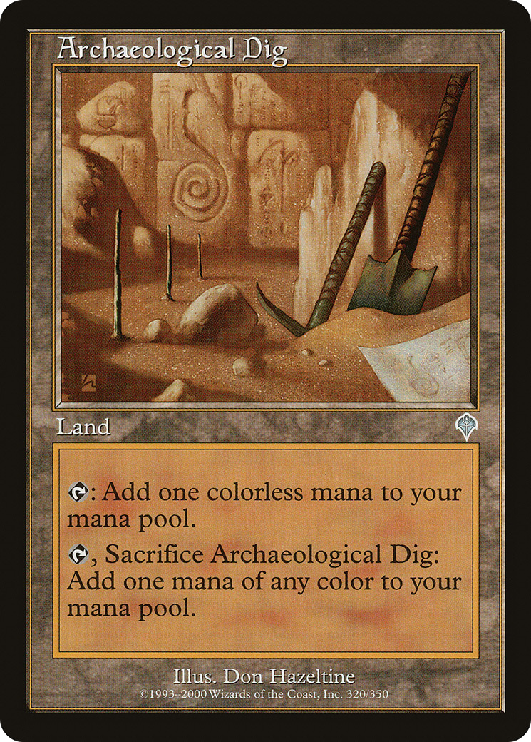Archaeological Dig (INV-320) - Invasion - Premium MTG Single from Wizards of the Coast - Just $0.25! Shop now at Game Crave Tournament Store