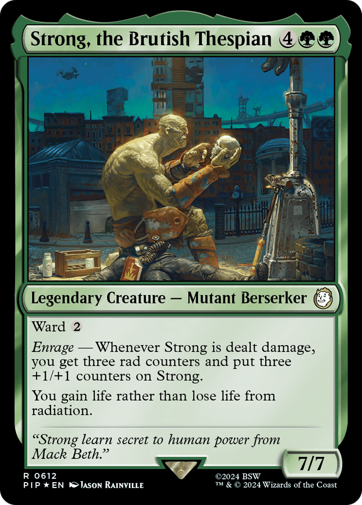 Strong, the Brutish Thespian (PIP-612) - Fallout Foil - Premium MTG Single from Wizards of the Coast - Just $0.82! Shop now at Game Crave Tournament Store