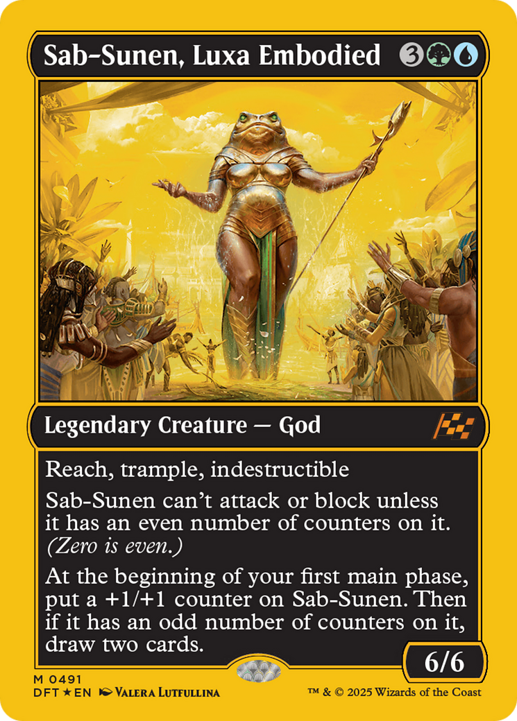 Sab-Sunen, Luxa Embodied (First-Place Foil) (DFT-491) - Aetherdrift Foil - Premium MTG Single from Wizards of the Coast - Just $3.87! Shop now at Game Crave Tournament Store