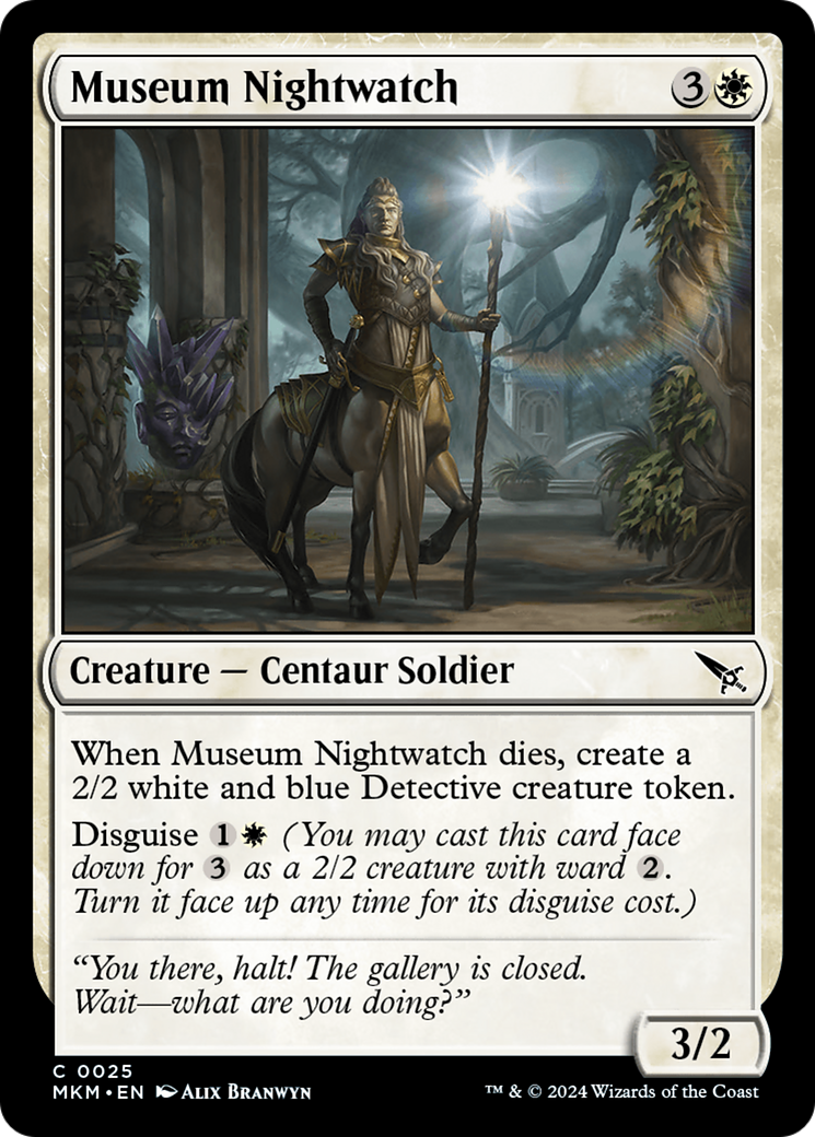 Museum Nightwatch (MKM-025) - Murders at Karlov Manor - Premium MTG Single from Wizards of the Coast - Just $0.25! Shop now at Game Crave Tournament Store