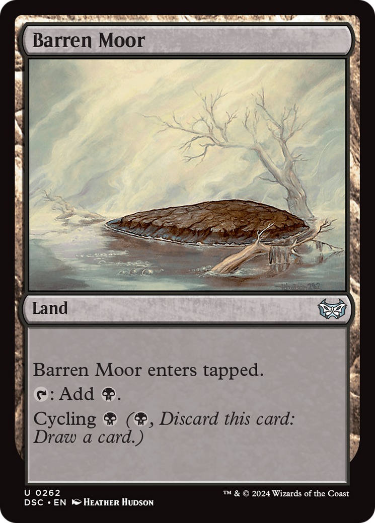 Barren Moor (DSC-262) - Duskmourn: House of Horror Commander - Premium MTG Single from Wizards of the Coast - Just $0.25! Shop now at Game Crave Tournament Store