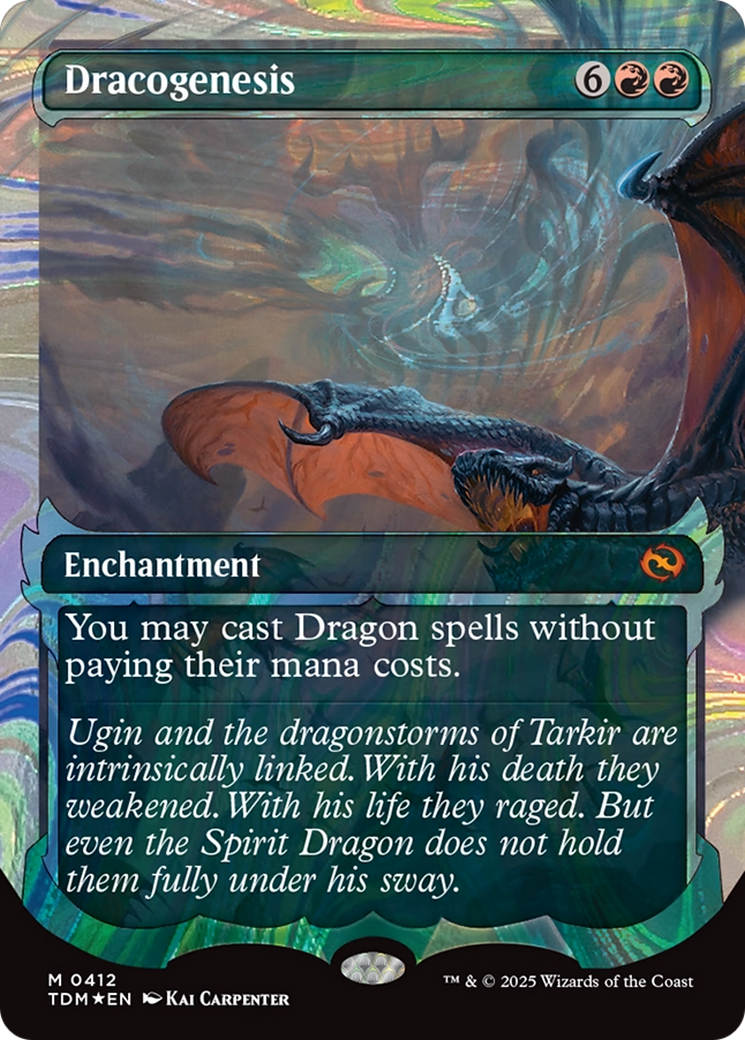 Dracogenesis (0412) (Showcase) (Halo Foil) (TDM-412) - Tarkir: Dragonstorm - Premium MTG Single from Wizards of the Coast - Just $36.47! Shop now at Game Crave Tournament Store