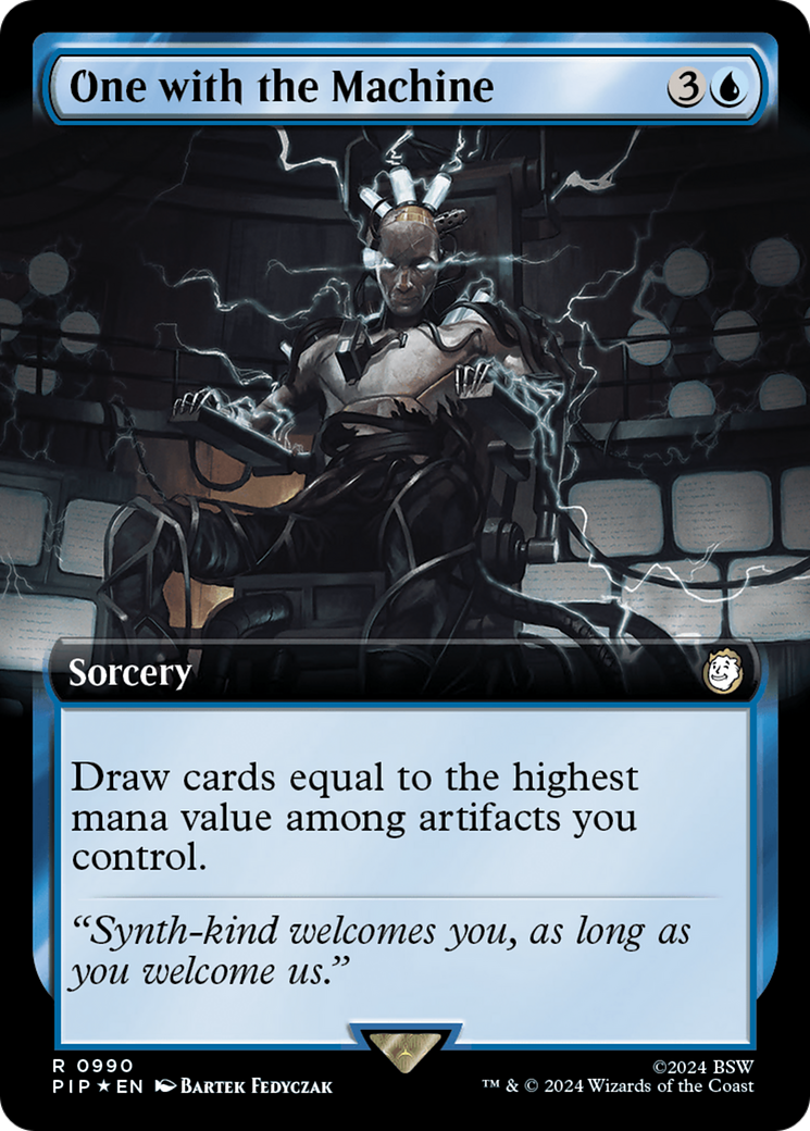 One with the Machine (PIP-990) - Fallout: (Extended Art) Foil - Premium MTG Single from Wizards of the Coast - Just $1.03! Shop now at Game Crave Tournament Store