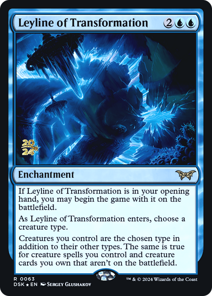 Leyline of Transformation (PDSK-63S) - Duskmourn: House of Horror Promos Foil - Premium MTG Single from Wizards of the Coast - Just $1.02! Shop now at Game Crave Tournament Store