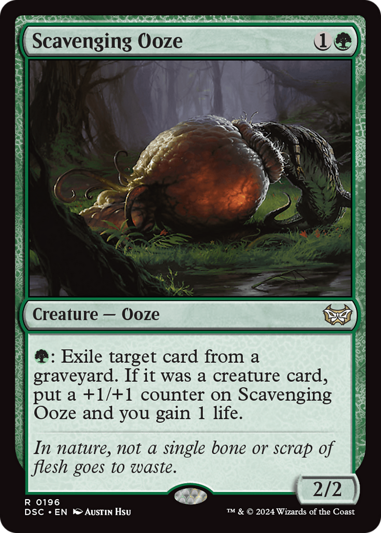 Scavenging Ooze (DSC-196) - Duskmourn: House of Horror Commander - Premium MTG Single from Wizards of the Coast - Just $0.25! Shop now at Game Crave Tournament Store