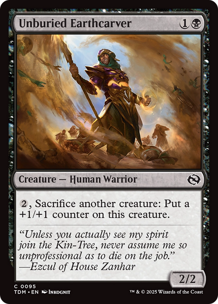 Unburied Earthcarver (TDM-095) - Tarkir: Dragonstorm - Premium MTG Single from Wizards of the Coast - Just $0.09! Shop now at Game Crave Tournament Store