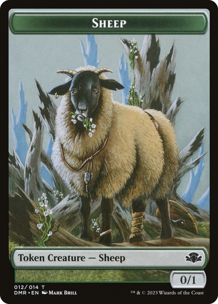 Sheep (TDMR-012) - Dominaria Remastered Tokens - Premium MTG Single from Wizards of the Coast - Just $0! Shop now at Game Crave Tournament Store