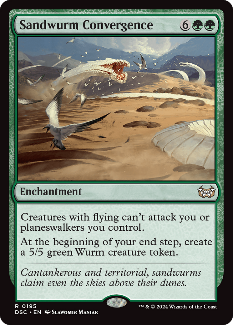 Sandwurm Convergence (DSC-195) - Duskmourn: House of Horror Commander - Premium MTG Single from Wizards of the Coast - Just $0.25! Shop now at Game Crave Tournament Store