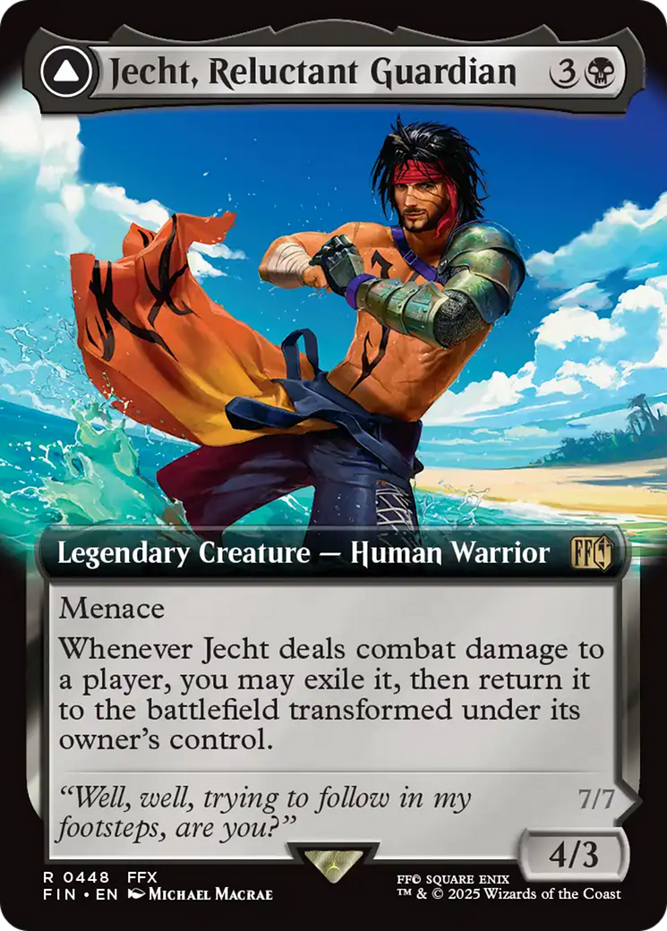 Jecht, Reluctant Guardian // Braska's Final Aeon (FIN-448) - FINAL FANTASY: (enchantment, Extended Art) Foil - Premium MTG Single from Wizards of the Coast - Just $3.62! Shop now at Game Crave Tournament Store