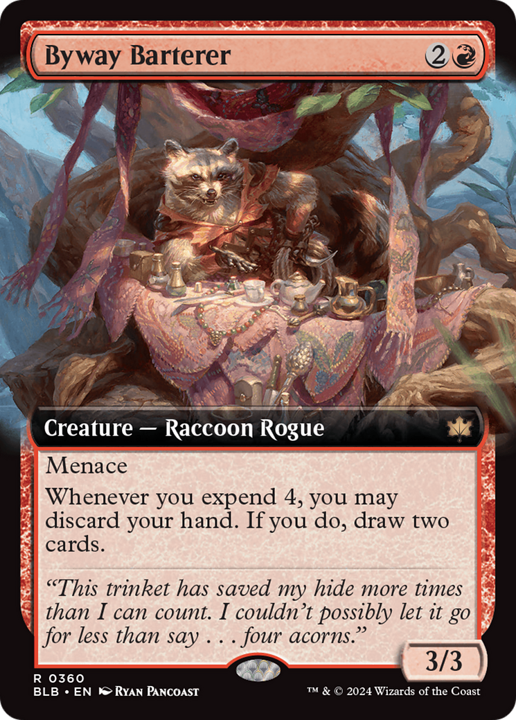 Byway Barterer (BLB-360) - Bloomburrow: (Extended Art) - Premium MTG Single from Wizards of the Coast - Just $0.25! Shop now at Game Crave Tournament Store