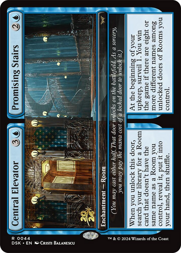 Central Elevator // Promising Stairs (PDSK-44S) - Duskmourn: House of Horror Promos Foil - Premium MTG Single from Wizards of the Coast - Just $0.71! Shop now at Game Crave Tournament Store