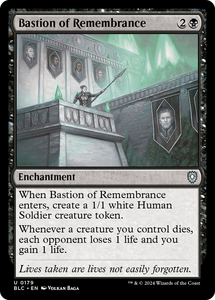 Bastion of Remembrance (BLC-179) - Bloomburrow Commander - Premium MTG Single from Wizards of the Coast - Just $0.26! Shop now at Game Crave Tournament Store
