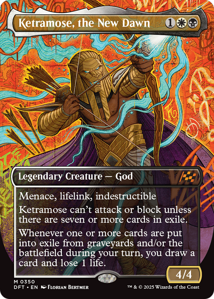 Ketramose, the New Dawn (Borderless) (DFT-350) - Aetherdrift - Premium MTG Single from Wizards of the Coast - Just $2.39! Shop now at Game Crave Tournament Store