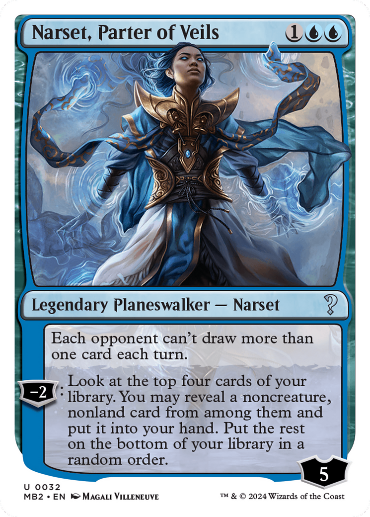 Narset, Parter of Veils (MB2-032) - Mystery Booster 2 - Premium MTG Single from Wizards of the Coast - Just $0.59! Shop now at Game Crave Tournament Store