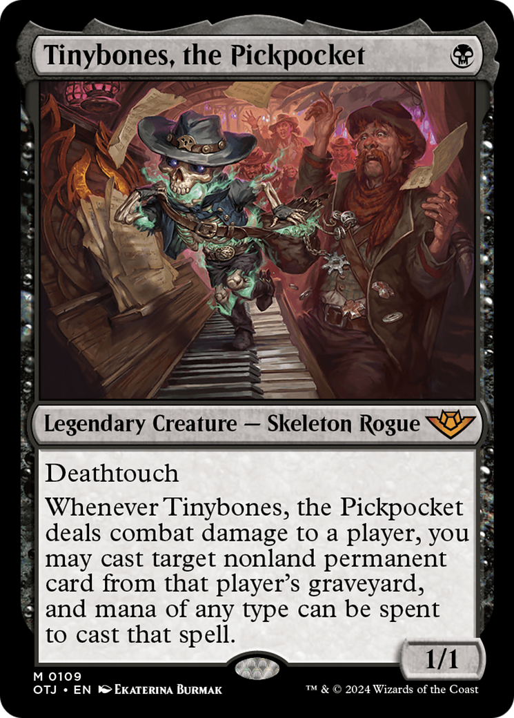 Tinybones, the Pickpocket (OTJ-109) - Outlaws of Thunder Junction Foil - Premium MTG Single from Wizards of the Coast - Just $4.86! Shop now at Game Crave Tournament Store