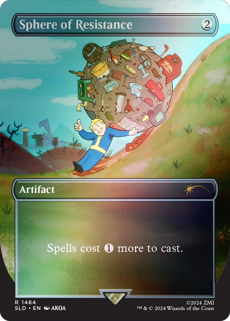 Sphere of Resistance (SLD-1484★) - Secret Lair Drop (Borderless) Foil - Premium MTG Single from Wizards of the Coast - Just $3.59! Shop now at Game Crave Tournament Store