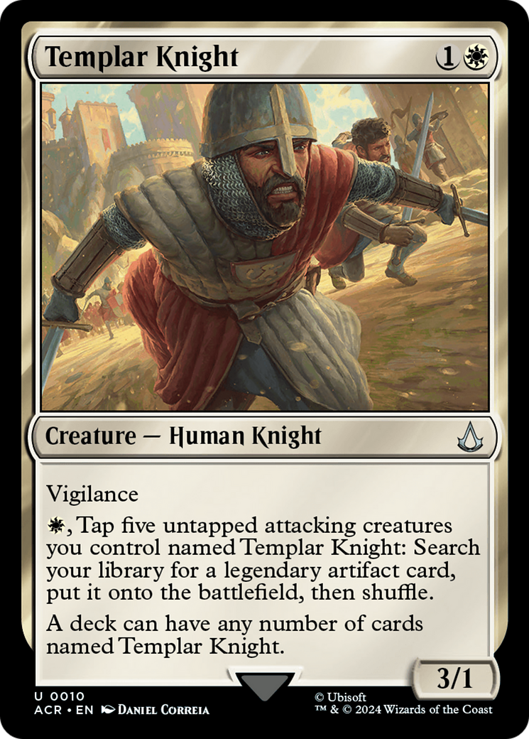 Templar Knight (ACR-010) - Assassin's Creed Foil - Premium MTG Single from Wizards of the Coast - Just $1.10! Shop now at Game Crave Tournament Store