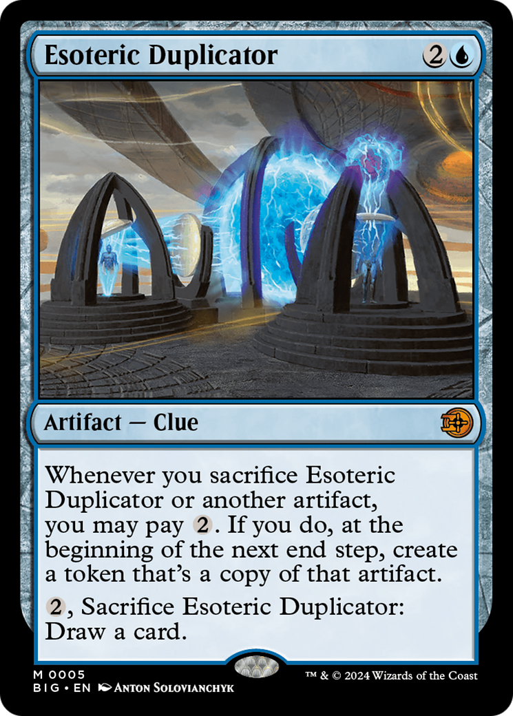 Esoteric Duplicator (BIG-005) - The Big Score - Premium MTG Single from Wizards of the Coast - Just $1.25! Shop now at Game Crave Tournament Store