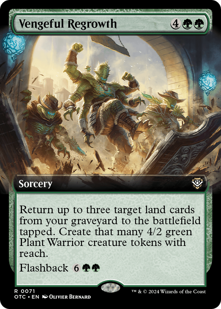 Vengeful Regrowth (OTC-071) - Outlaws of Thunder Junction Commander: (Extended Art) - Premium MTG Single from Wizards of the Coast - Just $0.25! Shop now at Game Crave Tournament Store