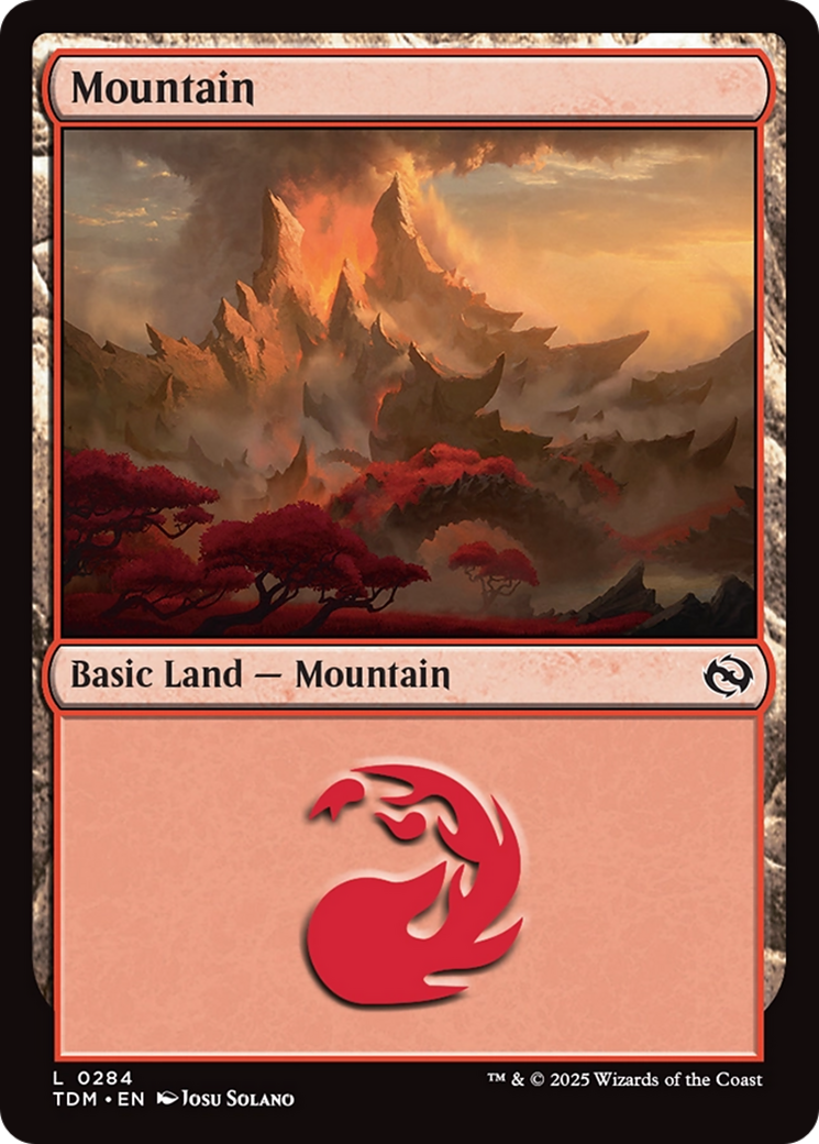 Mountain (0284) (TDM-284) - Tarkir: Dragonstorm - Premium MTG Single from Wizards of the Coast - Just $0.08! Shop now at Game Crave Tournament Store