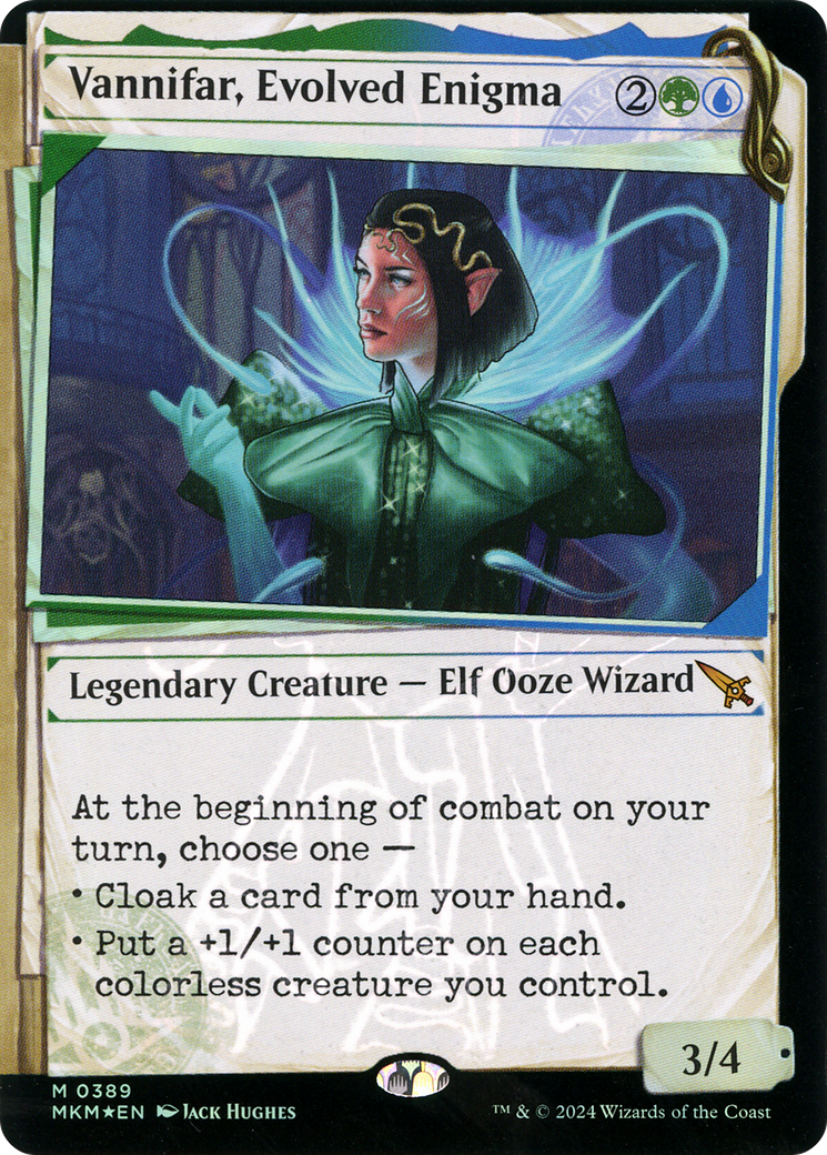 Vannifar, Evolved Enigma (MKM-389) - Murders at Karlov Manor: (Showcase) Foil - Premium MTG Single from Wizards of the Coast - Just $1.88! Shop now at Game Crave Tournament Store