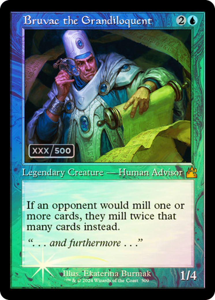 Bruvac the Grandiloquent (RVR-309Z) - Ravnica Remastered Foil - Premium MTG Single from Wizards of the Coast - Just $197.31! Shop now at Game Crave Tournament Store