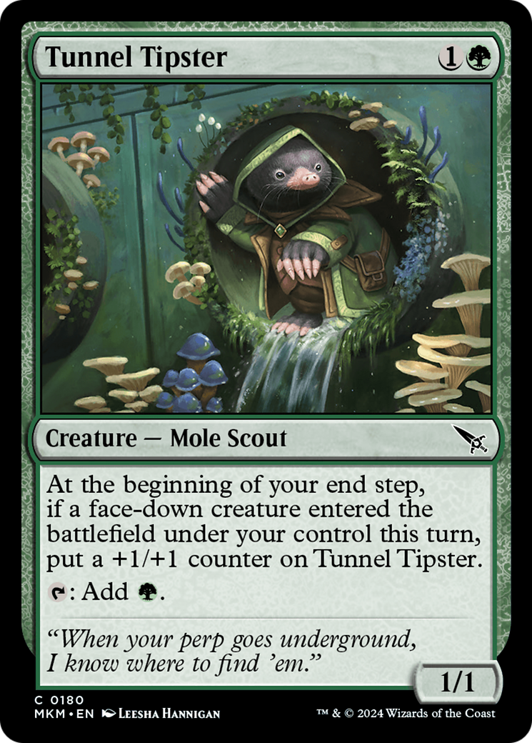Tunnel Tipster (MKM-180) - Murders at Karlov Manor - Premium MTG Single from Wizards of the Coast - Just $0.25! Shop now at Game Crave Tournament Store