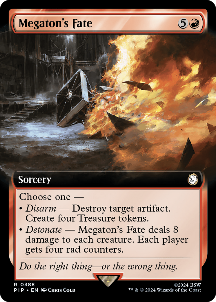 Megaton's Fate (PIP-388) - Fallout: (Extended Art) - Premium MTG Single from Wizards of the Coast - Just $0.27! Shop now at Game Crave Tournament Store