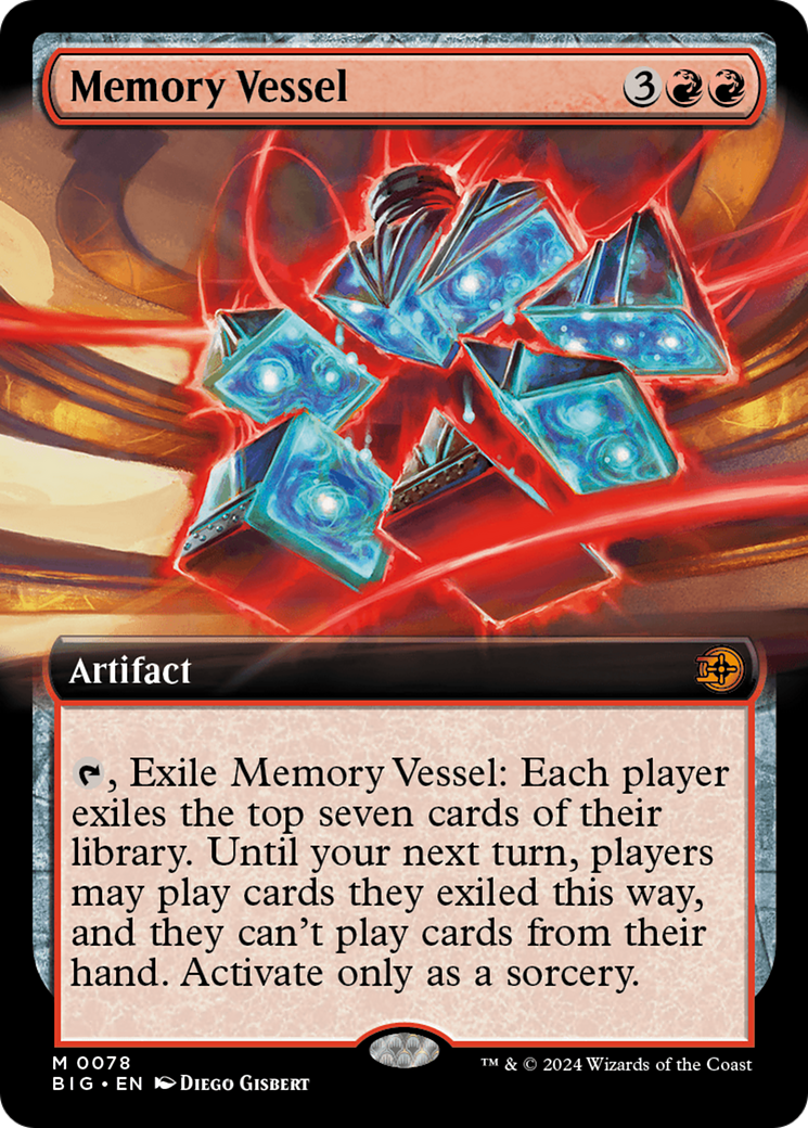 Memory Vessel (BIG-078) - The Big Score: (Extended Art) - Premium MTG Single from Wizards of the Coast - Just $0.46! Shop now at Game Crave Tournament Store