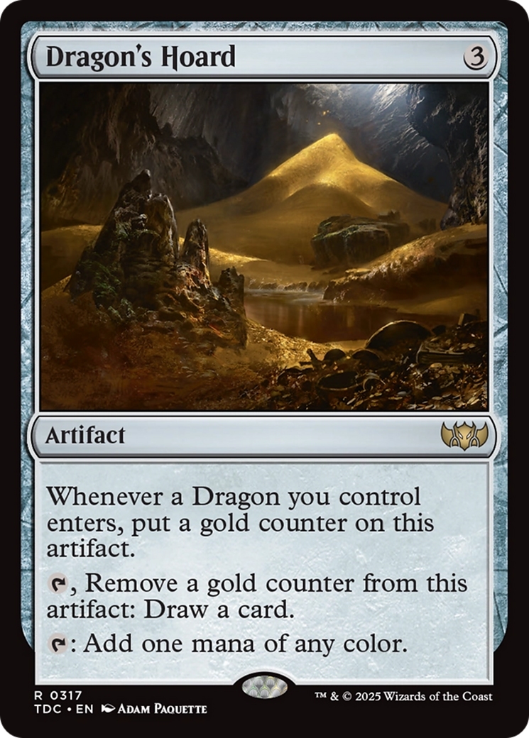 Dragon's Hoard (TDC-317) - Tarkir: Dragonstorm Commander - Premium MTG Single from Wizards of the Coast - Just $0.14! Shop now at Game Crave Tournament Store