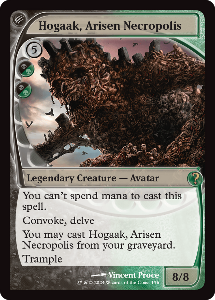 Hogaak, Arisen Necropolis (MB2-136) - Mystery Booster 2 - Premium MTG Single from Wizards of the Coast - Just $0.75! Shop now at Game Crave Tournament Store