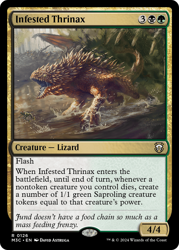 Infested Thrinax (M3C-126) - Modern Horizons 3 Commander - Premium MTG Single from Wizards of the Coast - Just $0.25! Shop now at Game Crave Tournament Store