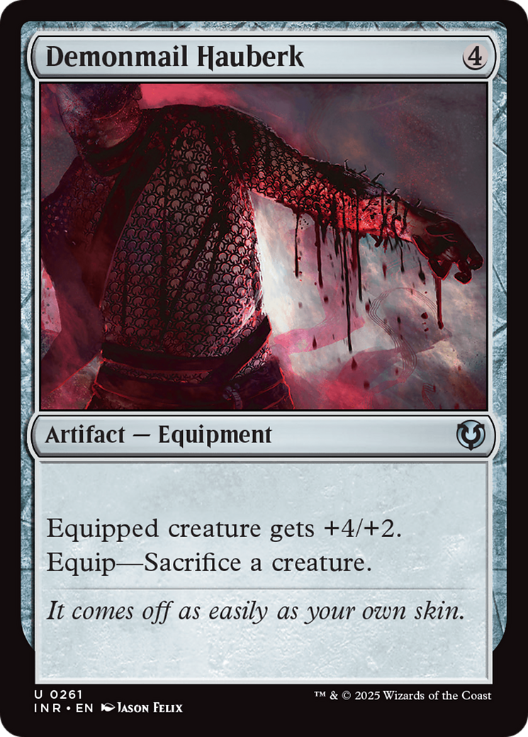 Demonmail Hauberk (-261) - Innistrad Remastered - Premium MTG Single from Wizards of the Coast - Just $0.71! Shop now at Game Crave Tournament Store