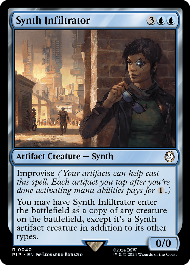 Synth Infiltrator (PIP-040) - Fallout Foil - Premium MTG Single from Wizards of the Coast - Just $0.35! Shop now at Game Crave Tournament Store