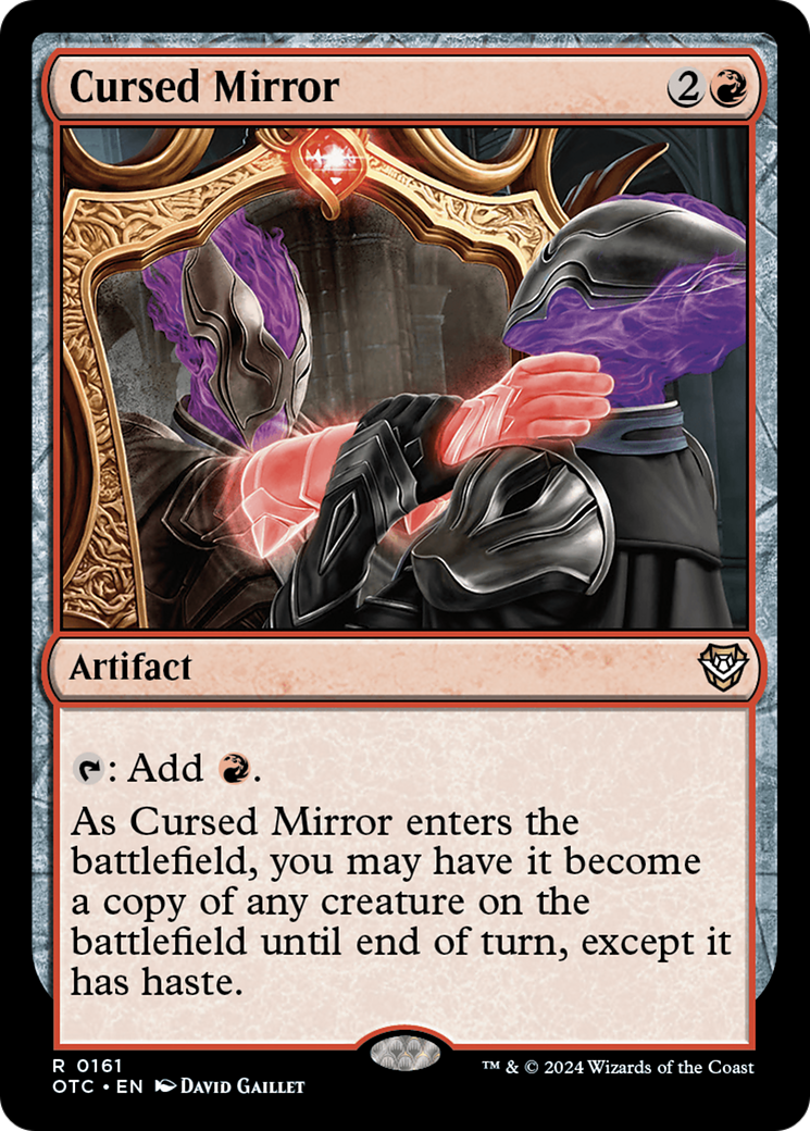 Cursed Mirror (OTC-161) - Outlaws of Thunder Junction Commander - Premium MTG Single from Wizards of the Coast - Just $0.61! Shop now at Game Crave Tournament Store