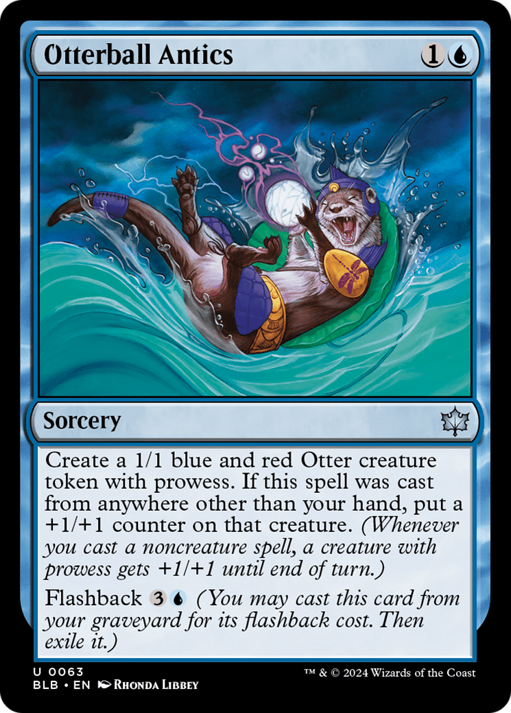 Otterball Antics (BLB-063) - Bloomburrow - Premium MTG Single from Wizards of the Coast - Just $0.25! Shop now at Game Crave Tournament Store