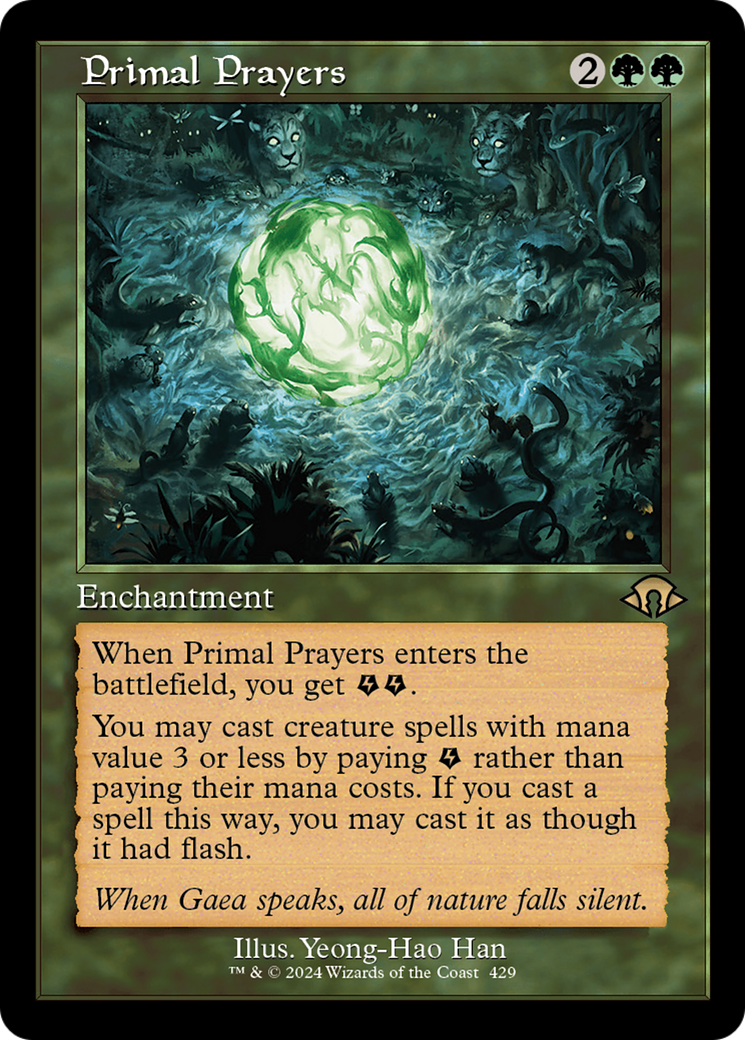 Primal Prayers (MH3-429) - Modern Horizons 3 - Premium MTG Single from Wizards of the Coast - Just $0.25! Shop now at Game Crave Tournament Store