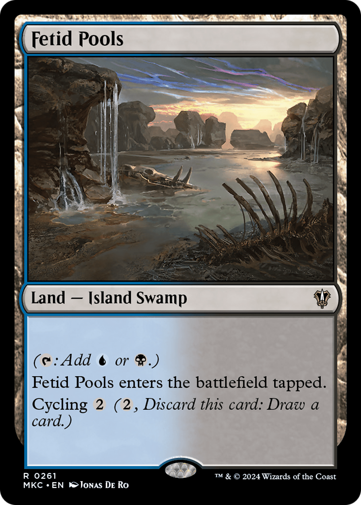 Fetid Pools (MKC-261) - Murders at Karlov Manor Commander - Premium MTG Single from Wizards of the Coast - Just $0.25! Shop now at Game Crave Tournament Store