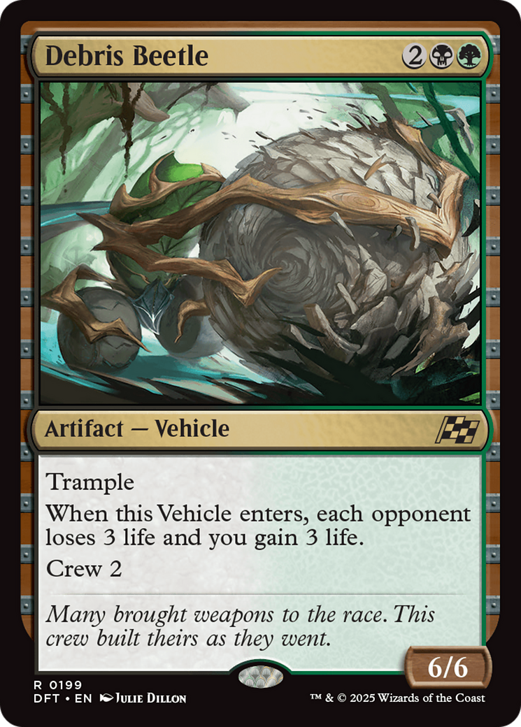 Debris Beetle (DFT-199) - Aetherdrift - Premium MTG Single from Wizards of the Coast - Just $0.08! Shop now at Game Crave Tournament Store