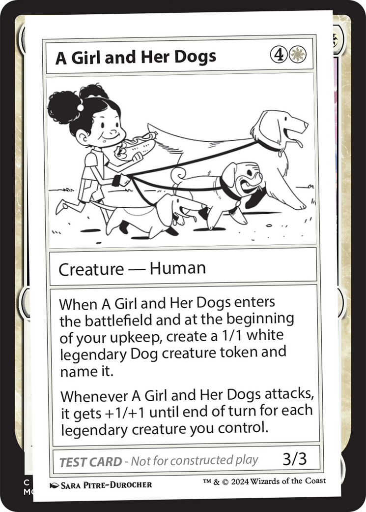 A Girl and Her Dogs (MB2-279) - Mystery Booster 2 - Premium MTG Single from Wizards of the Coast - Just $0.57! Shop now at Game Crave Tournament Store