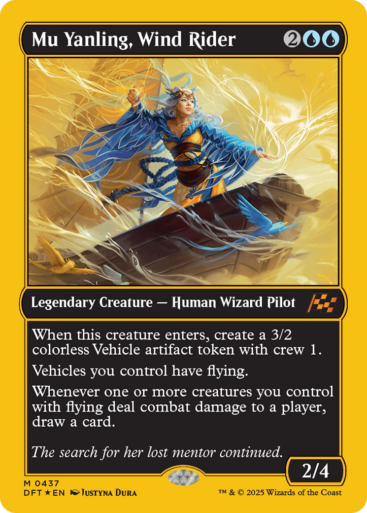 Mu Yanling, Wind Rider (First-Place Foil) (DFT-437) - Aetherdrift - Premium MTG Single from Wizards of the Coast - Just $1.57! Shop now at Game Crave Tournament Store
