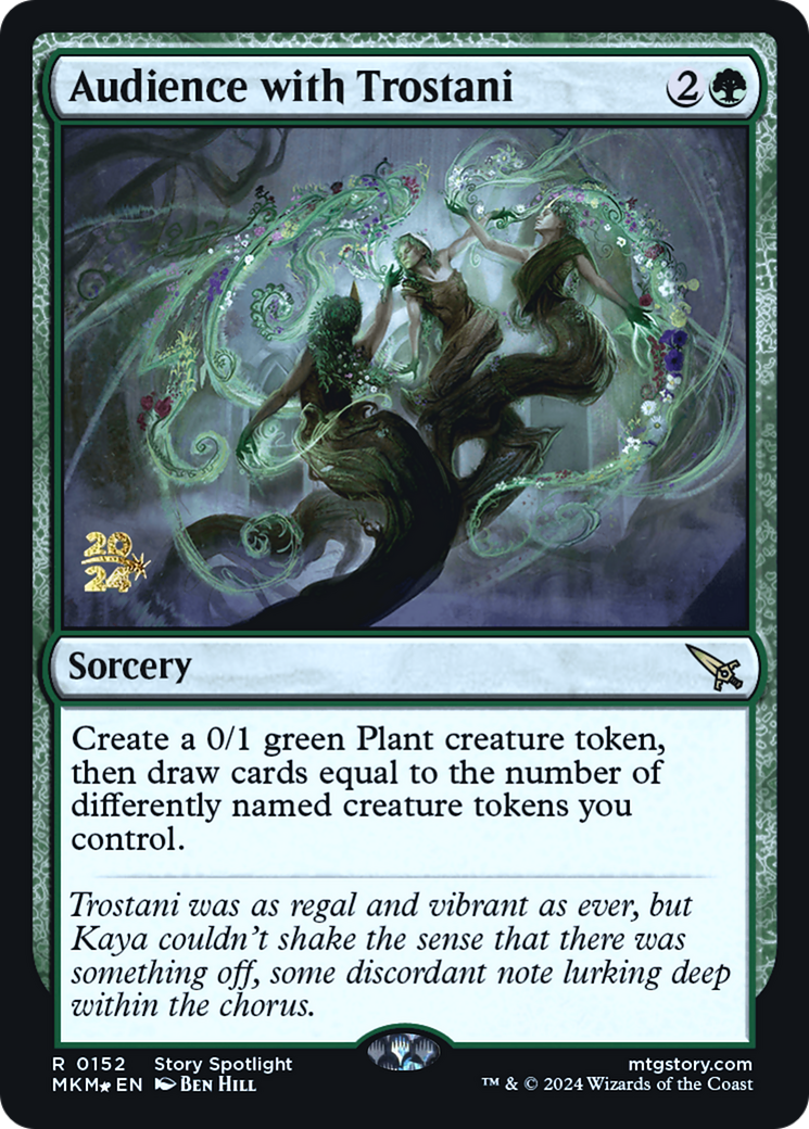 Audience with Trostani (PMKM-152S) - Murders at Karlov Manor Promos Foil - Premium MTG Single from Wizards of the Coast - Just $0.44! Shop now at Game Crave Tournament Store