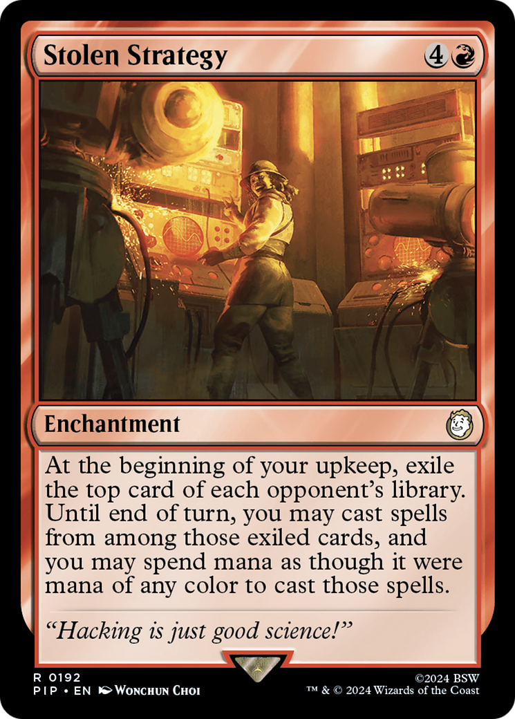 Stolen Strategy (PIP-192) - Fallout Foil - Premium MTG Single from Wizards of the Coast - Just $0.64! Shop now at Game Crave Tournament Store